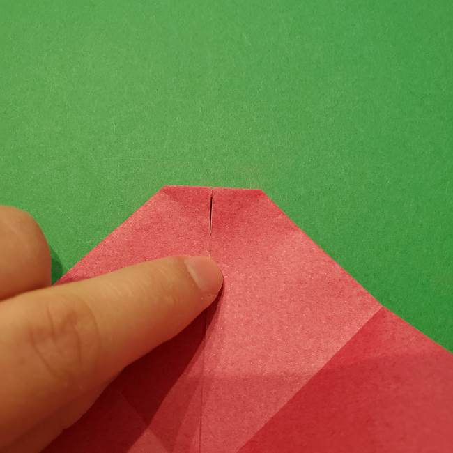 朝顔の折り紙 難しい立体的な折り方作り方(25)