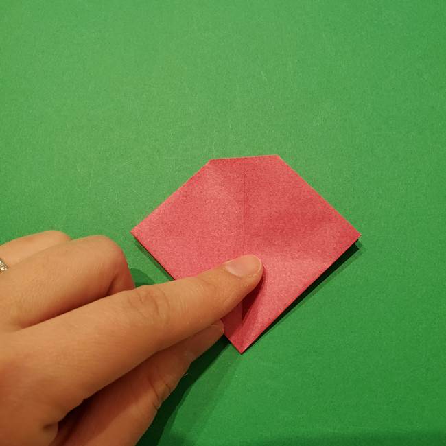 朝顔の折り紙 難しい立体的な折り方作り方(35)