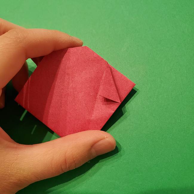 朝顔の折り紙 難しい立体的な折り方作り方(38)