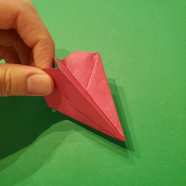 朝顔の折り紙 難しい立体的な折り方作り方(45)