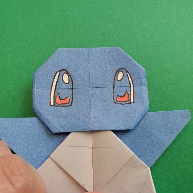 ポケモンの折り紙 簡単なゼニガメの折り方作り方 かわいい人気キャラ 子供と楽しむ折り紙 工作