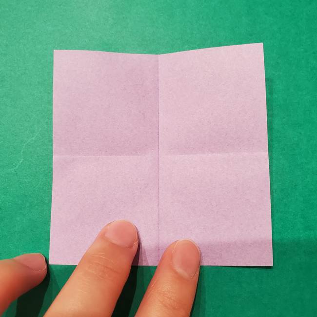 6 月の折り紙 あじさいを立体に折る折り方作り方(5)