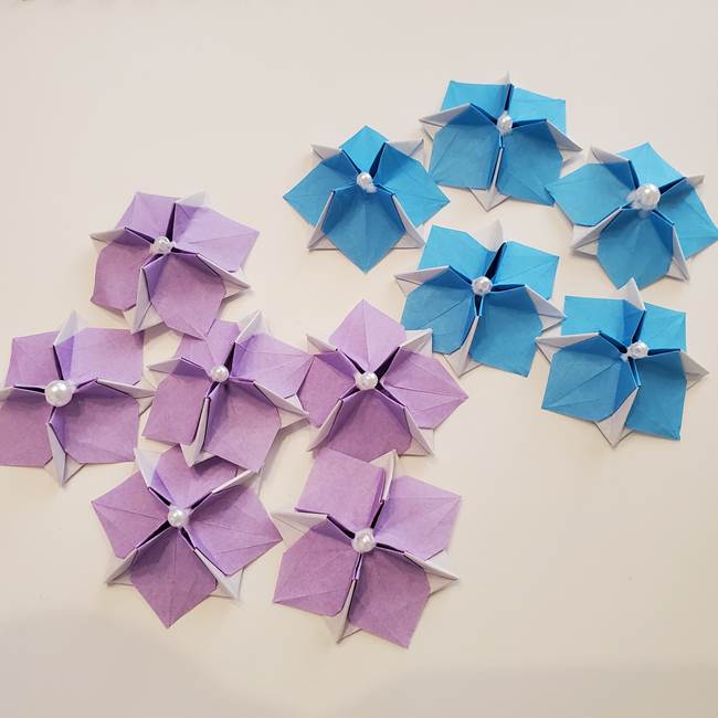 6月の折り紙 紫陽花は難しい⁉本格的に折りたい上級者向け(1)