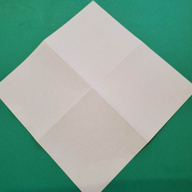ひまわりの折り紙(8枚の花びら)の折り方作り方①花(5)