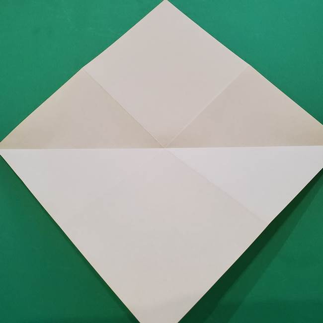 ひまわりの折り紙(8枚の花びら)の折り方作り方①花(7)