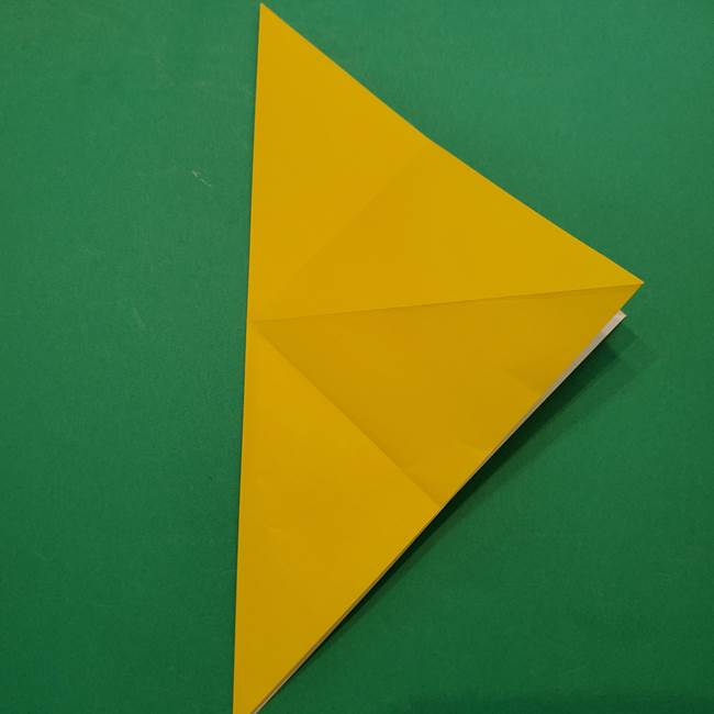 ひまわりの折り紙(8枚の花びら)の折り方作り方①花(8)