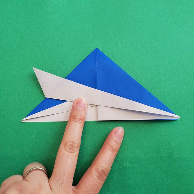 ポケモンの折り紙 アシマリの折り方作り方(22)