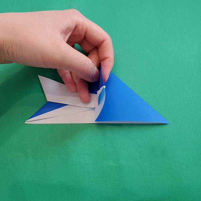 ポケモンの折り紙 アシマリの折り方作り方(23)