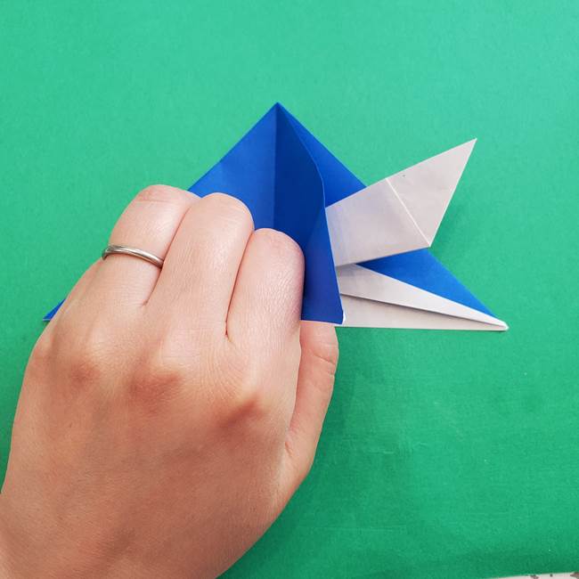 ポケモンの折り紙 アシマリの折り方作り方(26)