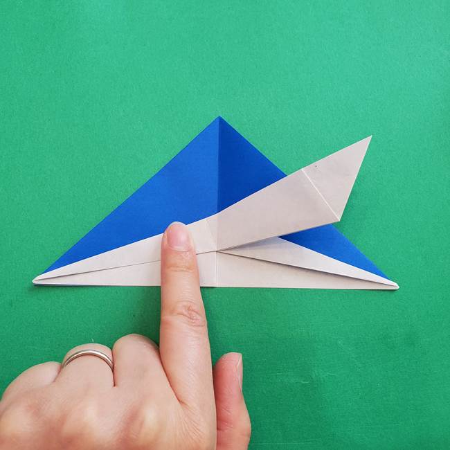 ポケモンの折り紙 アシマリの折り方作り方(27)