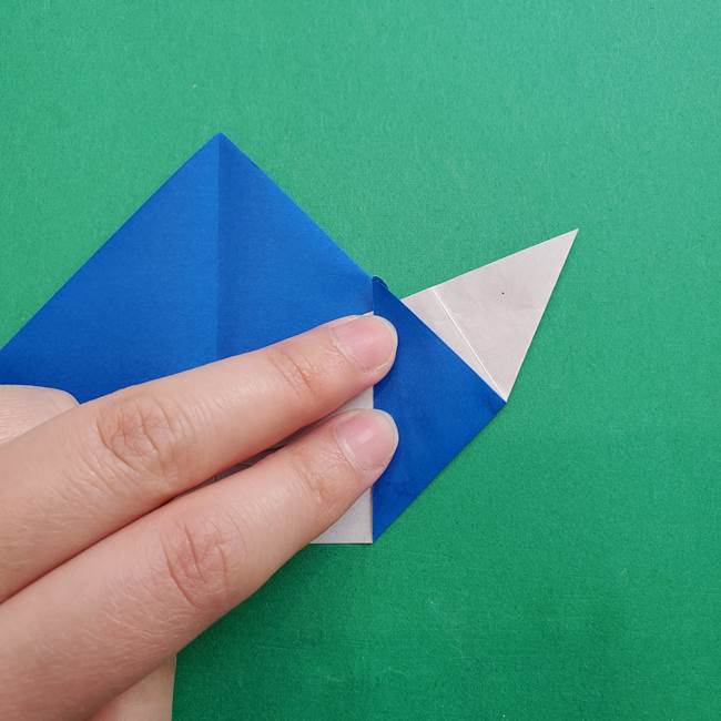 ポケモンの折り紙 アシマリの折り方作り方(28)