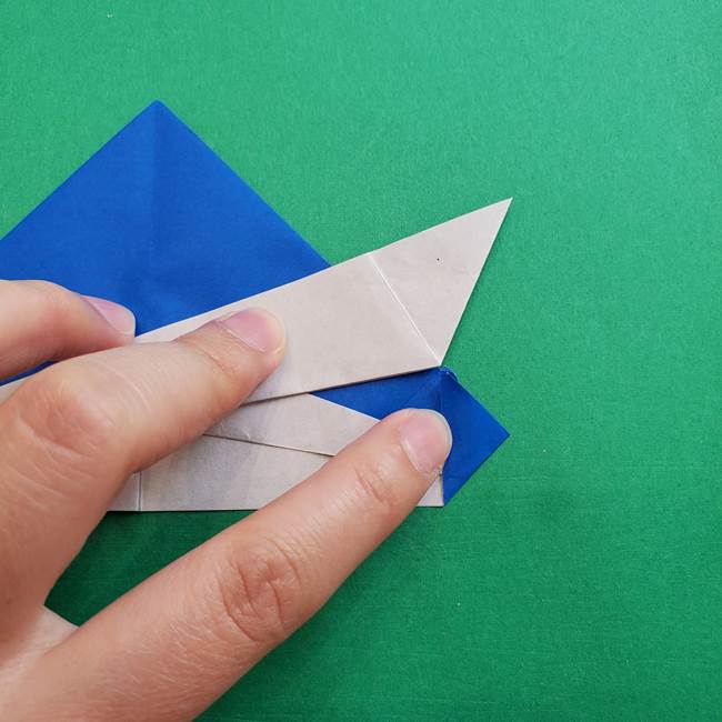 ポケモンの折り紙 アシマリの折り方作り方(30)