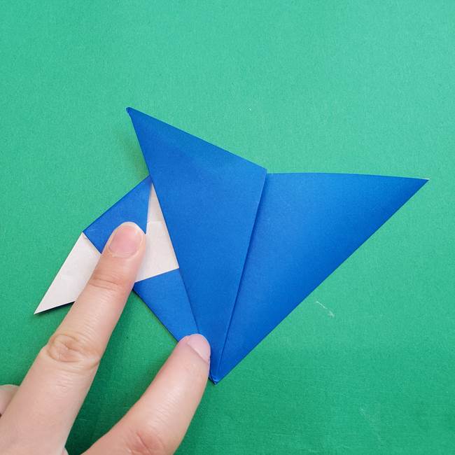 ポケモンの折り紙 アシマリの折り方作り方(33)