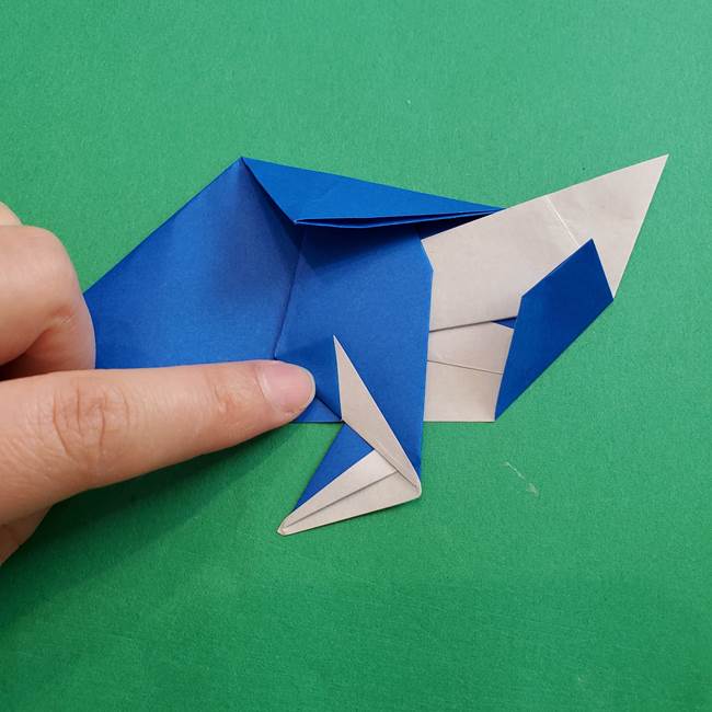 ポケモンの折り紙 アシマリの折り方作り方(40)