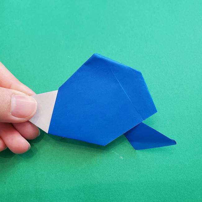 ポケモンの折り紙 アシマリの折り方作り方(44)