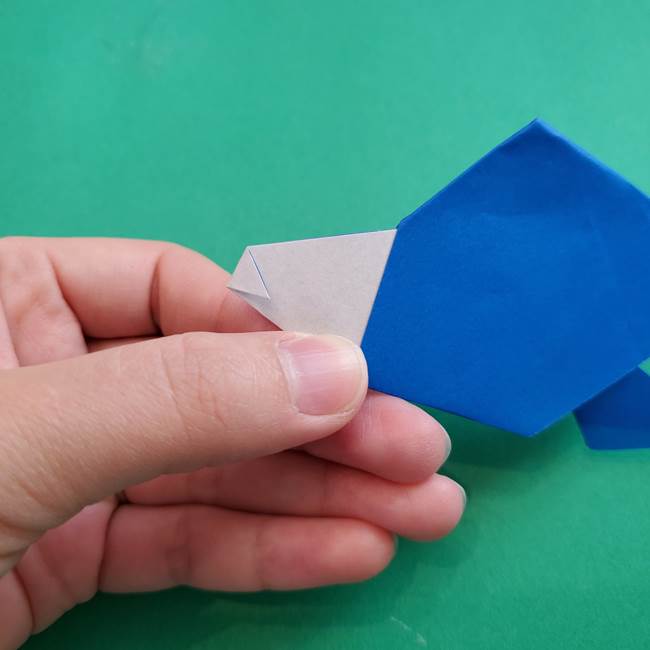 ポケモンの折り紙 アシマリの折り方作り方(45)