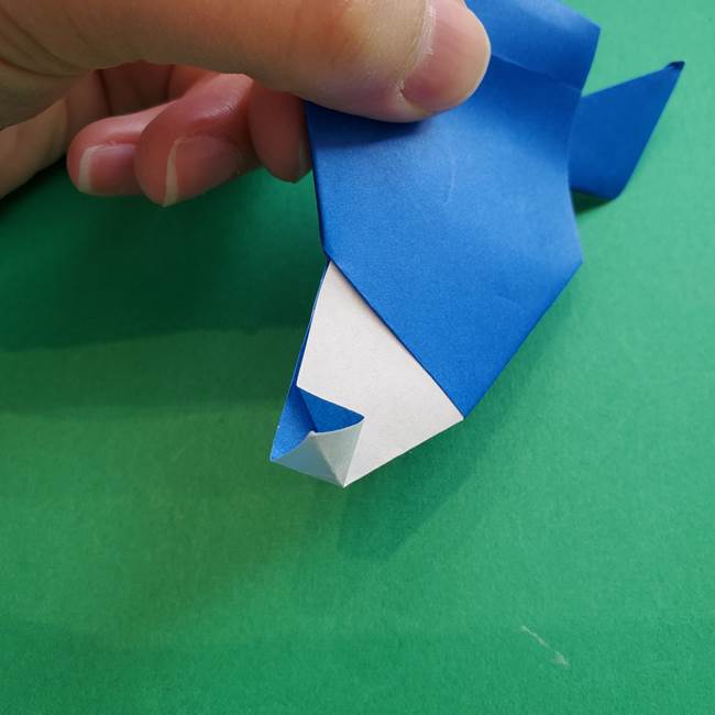 ポケモンの折り紙 アシマリの折り方作り方(46)