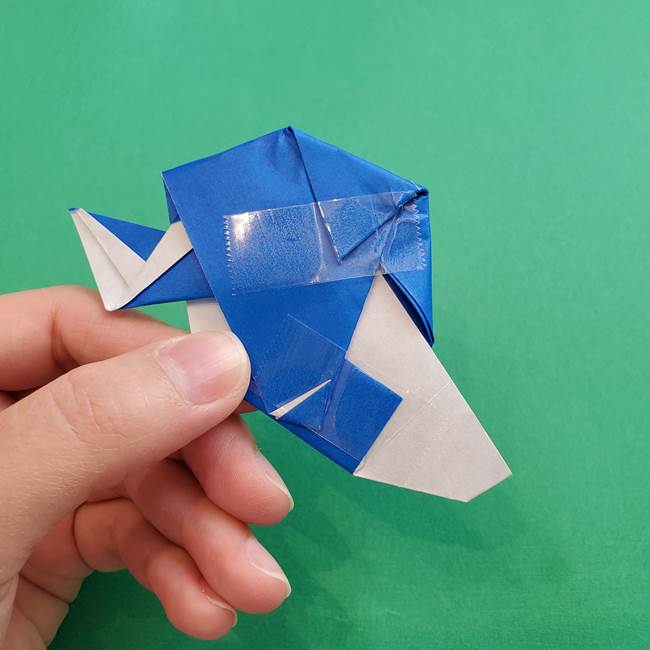 ポケモンの折り紙 アシマリの折り方作り方(48)