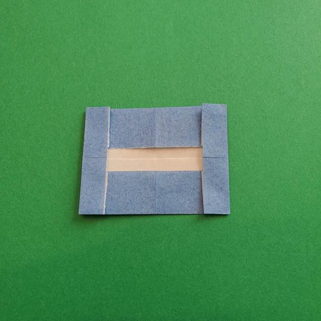 ポケモンの折り紙 簡単なゼニガメの折り方作り方①顔(7)