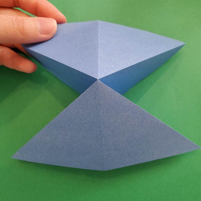 ポケモンの折り紙 簡単なゼニガメの折り方作り方②体(10)