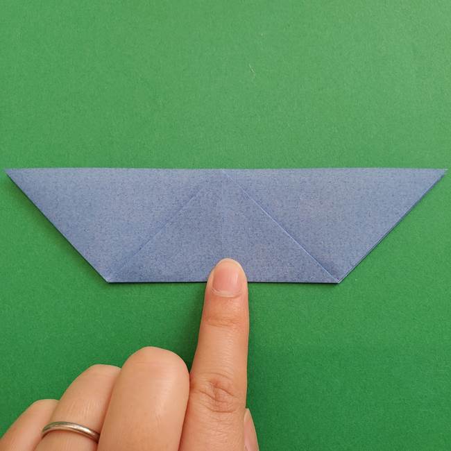 ポケモンの折り紙 簡単なゼニガメの折り方作り方②体(12)