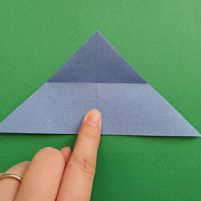 ポケモンの折り紙 簡単なゼニガメの折り方作り方②体(13)