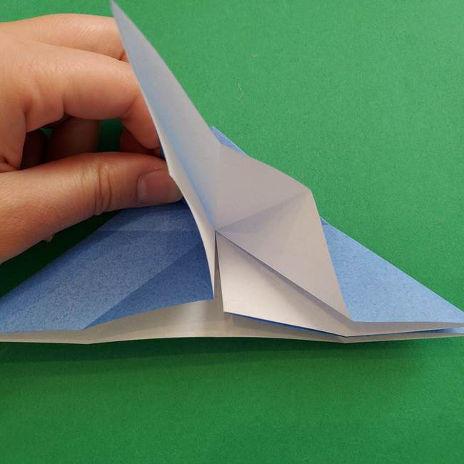 ポケモンの折り紙 簡単なゼニガメの折り方作り方②体(17)