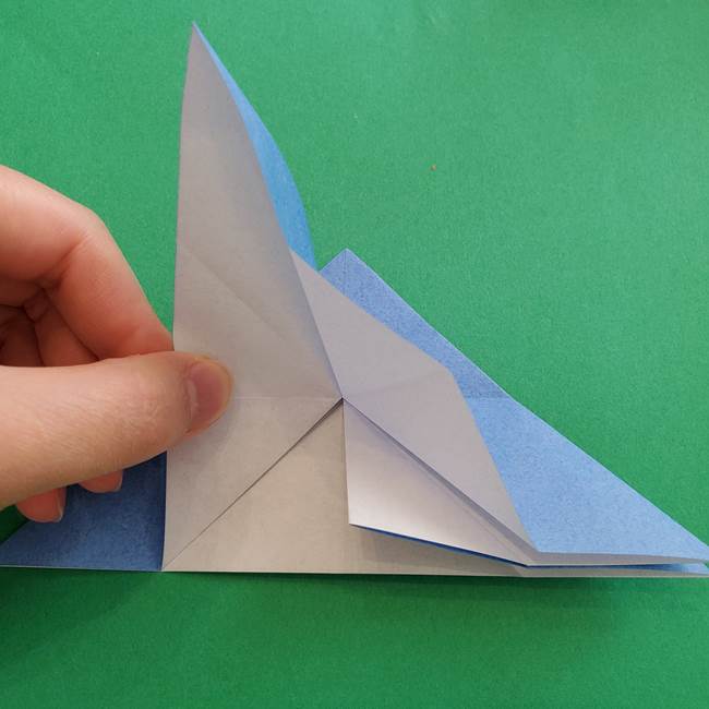 ポケモンの折り紙 簡単なゼニガメの折り方作り方②体(18)