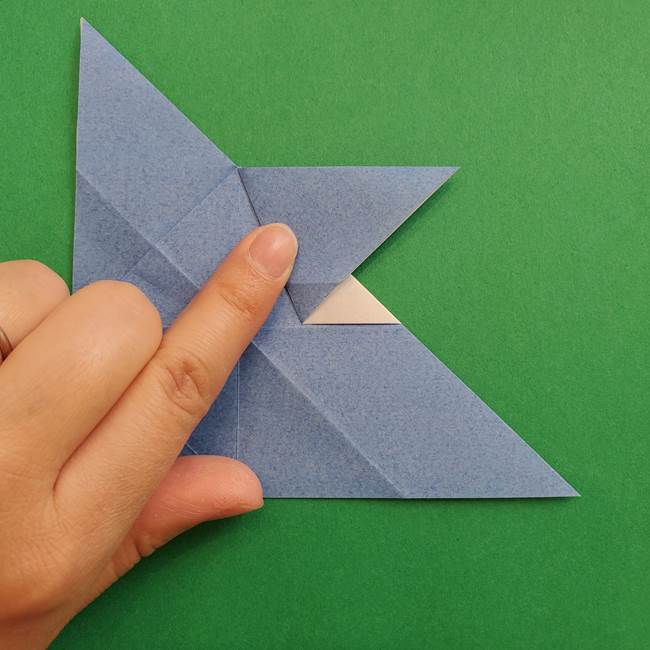 ポケモンの折り紙 簡単なゼニガメの折り方作り方②体(22)