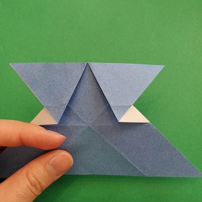 ポケモンの折り紙 簡単なゼニガメの折り方作り方②体(23)