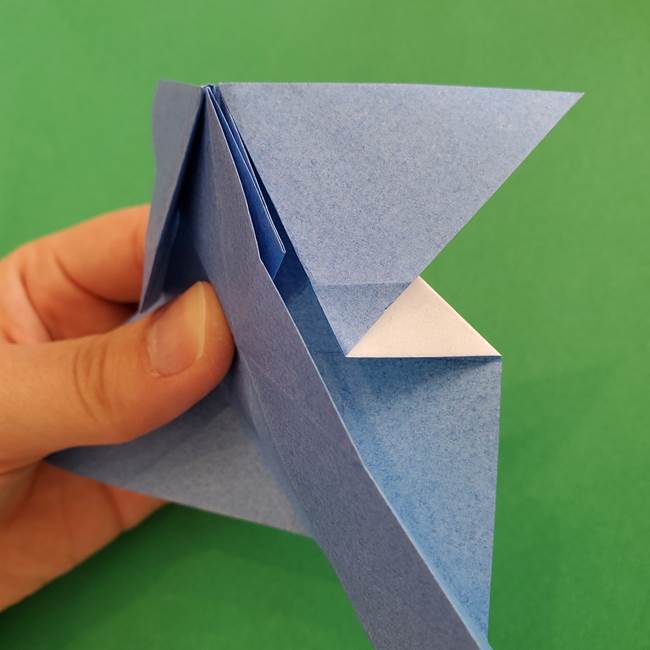 ポケモンの折り紙 簡単なゼニガメの折り方作り方②体(24)