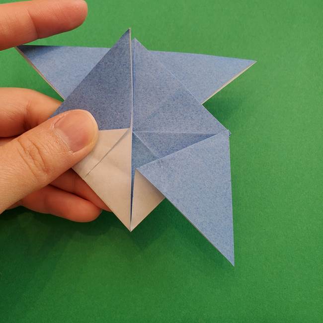 ポケモンの折り紙 簡単なゼニガメの折り方作り方②体(29)