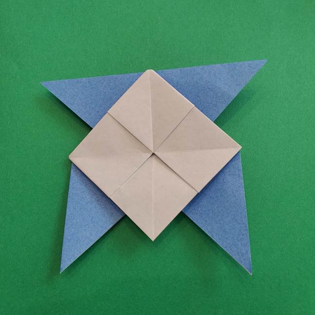 ポケモンの折り紙 簡単なゼニガメの折り方作り方②体(31)