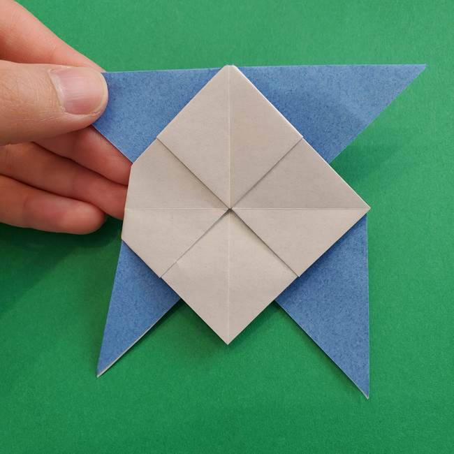 ポケモンの折り紙 簡単なゼニガメの折り方作り方②体(32)