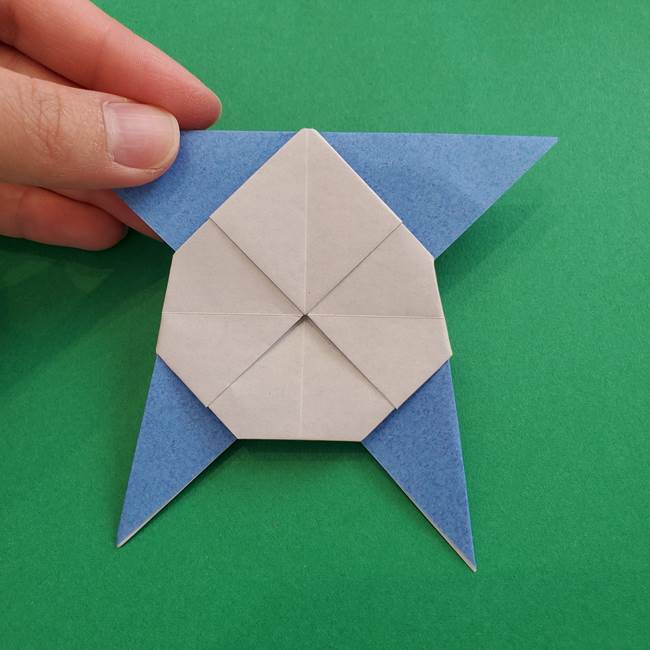 ポケモンの折り紙 簡単なゼニガメの折り方作り方②体(34)