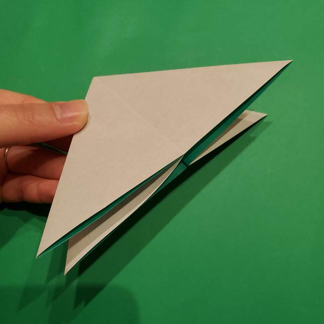 折り紙 笹の葉リース作り方①Aユニットの折り方(10)