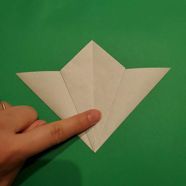 折り紙 笹の葉リース作り方①Aユニットの折り方(12)