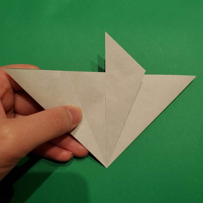 折り紙 笹の葉リース作り方①Aユニットの折り方(13)