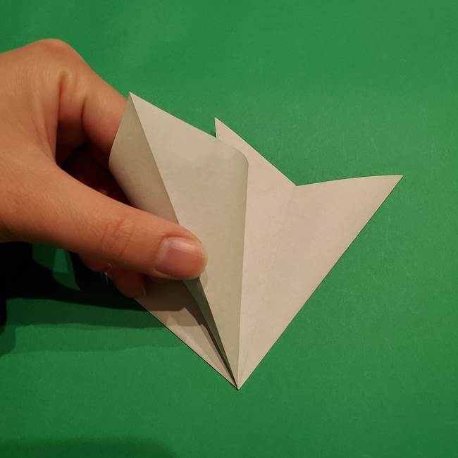 折り紙 笹の葉リース作り方①Aユニットの折り方(14)