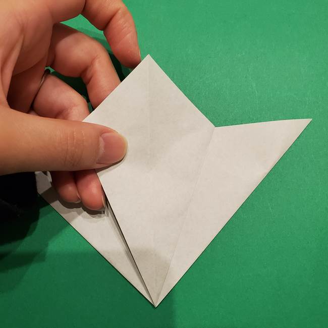 折り紙 笹の葉リース作り方①Aユニットの折り方(21)