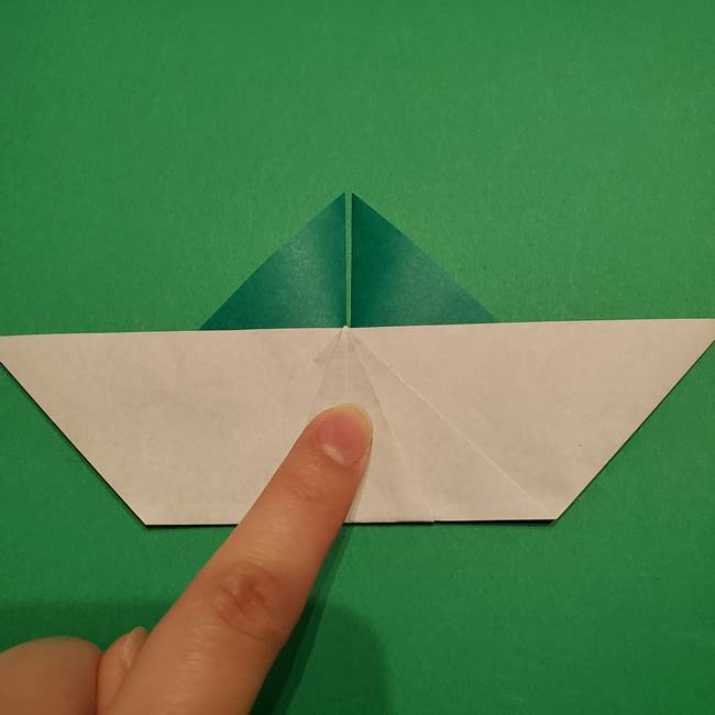 折り紙 笹の葉リース作り方①Aユニットの折り方(24)