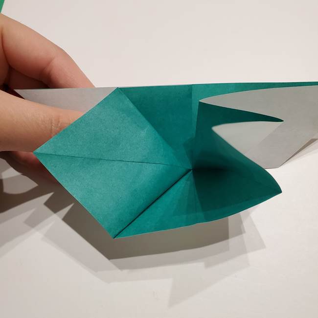 折り紙 笹の葉リース作り方①Aユニットの折り方(27)