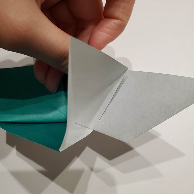 折り紙 笹の葉リース作り方①Aユニットの折り方(29)