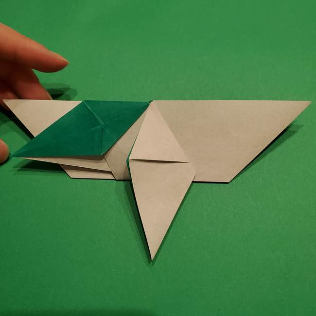 折り紙 笹の葉リース作り方①Aユニットの折り方(32)