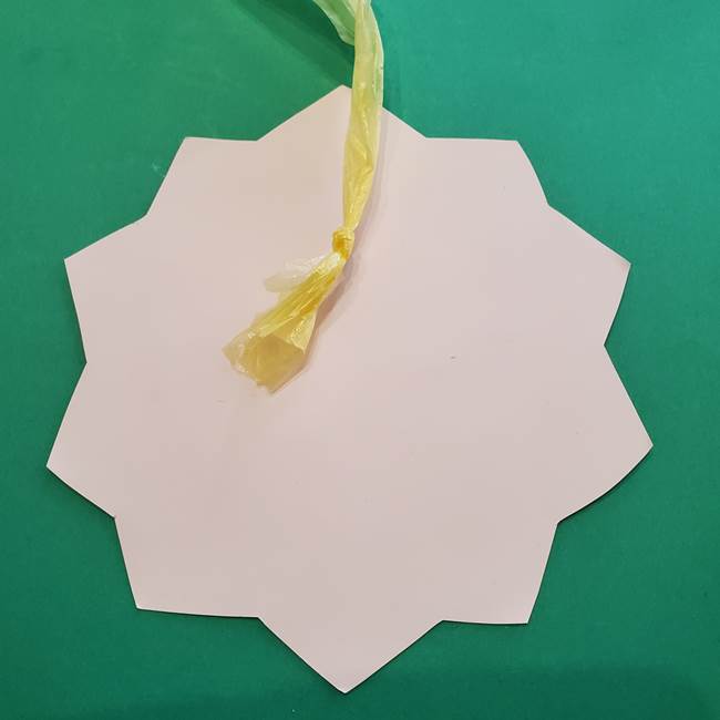 折り紙のひまわり メダルとコースターの折り方作り方④メダル(3)