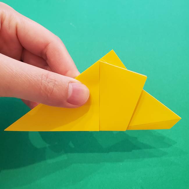 折り紙の星を1枚でつくる難しい作り方折り方①五角形(12)