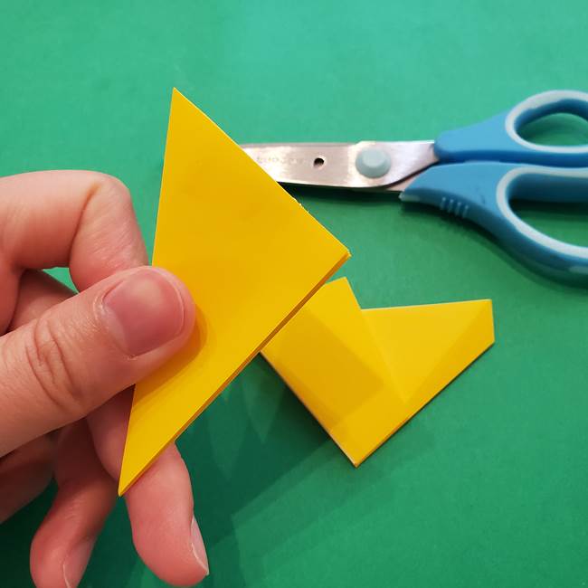 折り紙の星を1枚でつくる難しい作り方折り方①五角形(13)