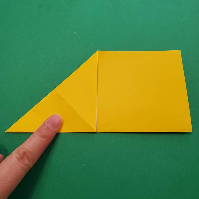 折り紙の星を1枚でつくる難しい作り方折り方①五角形(5)