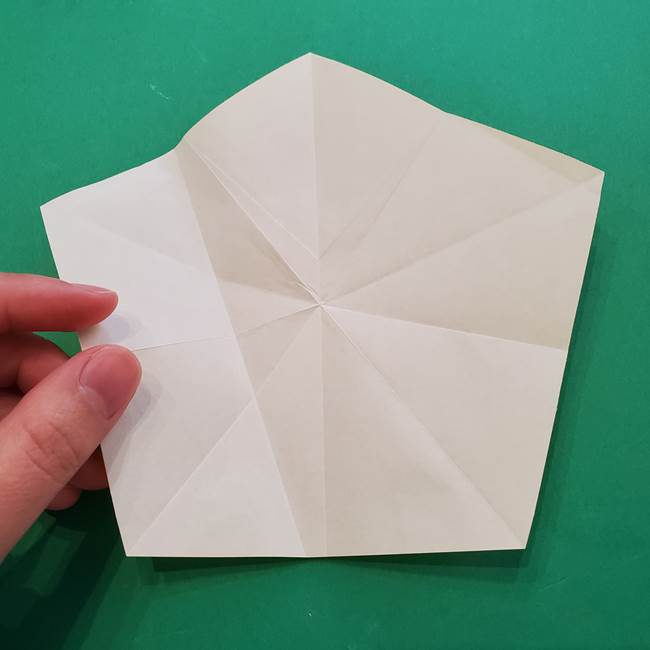 折り紙の星を1枚でつくる難しい作り方折り方②折る(5)