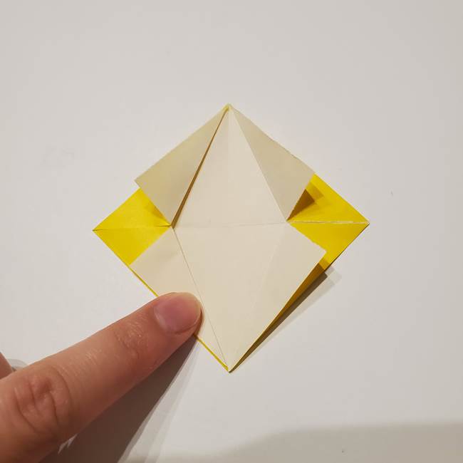 折り紙の星｜立体的で難しい折り方作り方①パーツ(17)